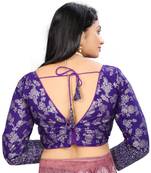 Purple Teejh Readymade Blouse for Women