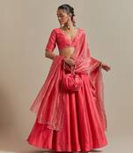 The Embroidered Panelled Chanderi Skirt