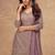Light pink chinon sequin embroidered readymade salwar suit (free size)