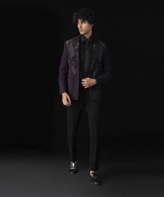 Purple bloom tuxedo set 1