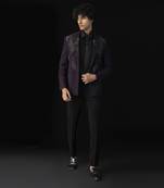 Purple bloom tuxedo set