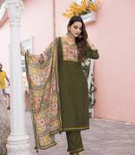 Women Modal Print Straight Kurta With Pant And Dupatta Suit Set-DAY LIGHT