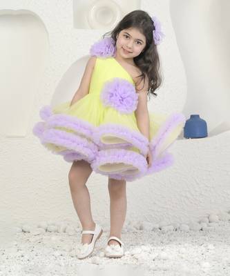 Lime and lavender dress 1