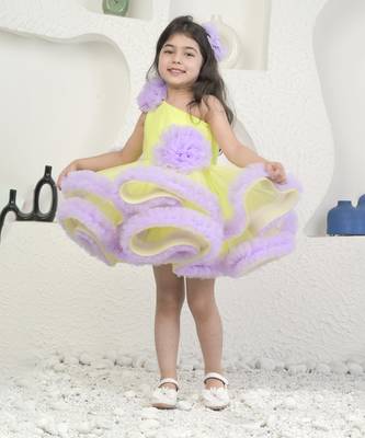 Lime and lavender dress 2