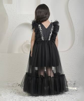 Black silver princess gown 2