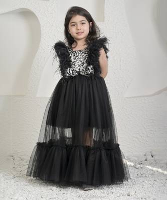 Black silver princess gown 3