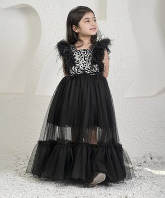 Black silver princess gown 4