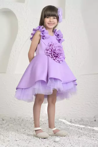 Lavender high low dress