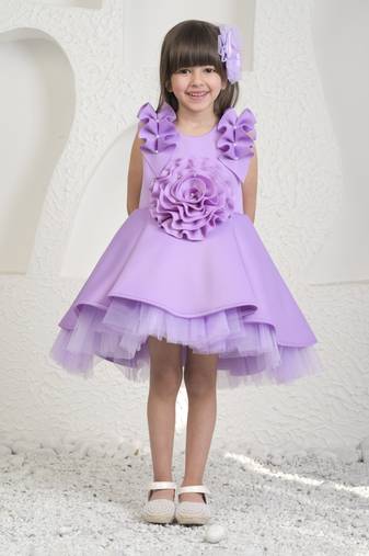 Lavender high low dress