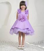 Lavender high low dress