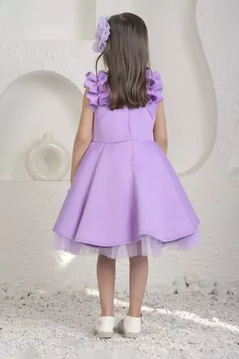 Lavender high low dress
