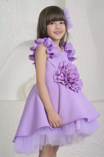 Lavender high low dress