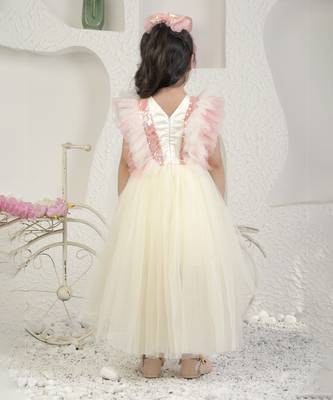Off white high low dress 2