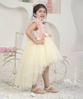 Off white high low dress 3