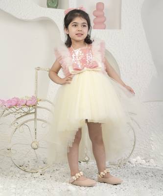 Off white high low dress 4
