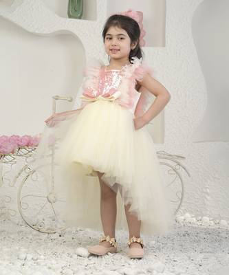 Off white high low dress 5