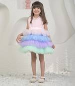 Baby pink unicorn colour dress