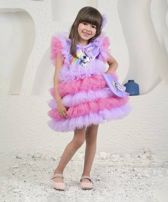 Purple rainbow unicon dress 1