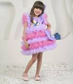 Purple rainbow unicon dress