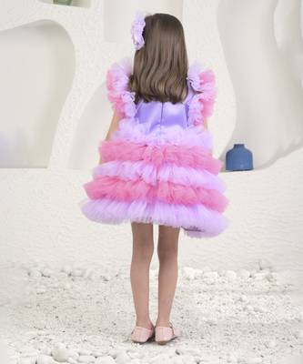 Purple rainbow unicon dress 5