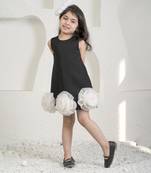 Eleena black a line dress