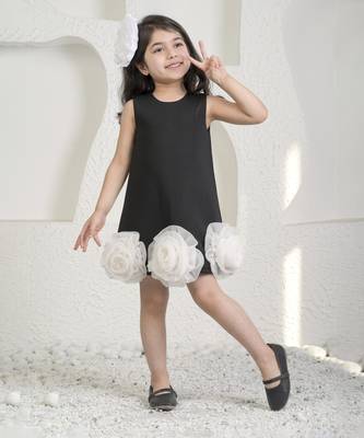 Eleena black a line dress 3