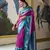 Kimisha purple silk blend banarasi saree with unstitched blouse piece