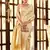 Kimisha women's cream silk blend kanjeevaram saree with unstitched blouse piece