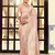 Kimisha women's peach silk blend kanjeevaram saree with unstitched blouse piece