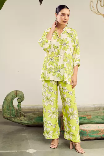 Summer sorbet neon digital printed co-ord set