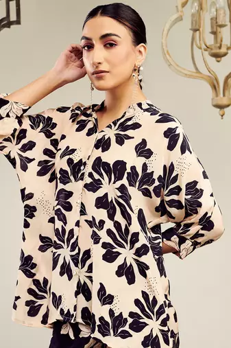 Summer sorbet green floral digital printed co-ord set