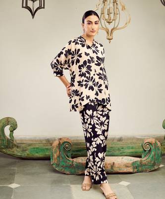 Summer sorbet green floral digital printed co-ord set 5