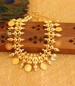 Gold platted kasu coin necklace