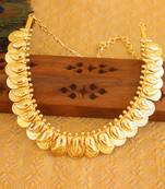 Mango shape kasu coin necklace