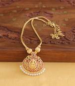 Golden necklace -temple lakshmi