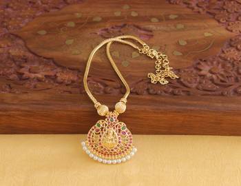 Golden necklace -temple lakshmi 2