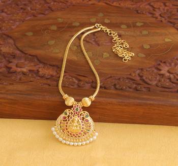 Temple lakshmi golden necklace 1
