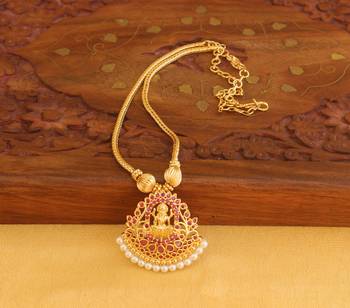 Temple lakshmi golden necklace 2