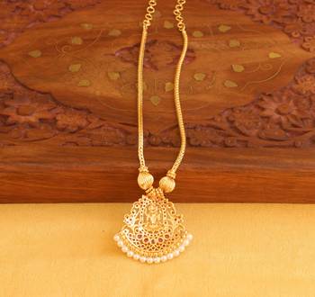 Temple lakshmi golden necklace 4
