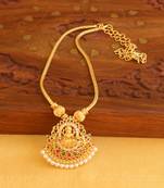 Temple lakshmi golden necklace