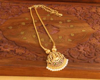 Temple lakshmi golden necklace 2
