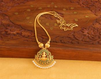 Temple lakshmi golden necklace 1
