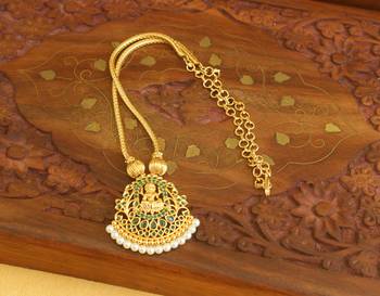 Temple lakshmi golden necklace 2
