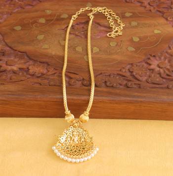 Temple lakshmi golden necklace 4