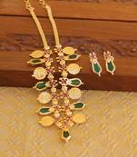 Kerala style nagapadam coin palakka necklace