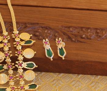 Kerala style nagapadam coin palakka necklace 4