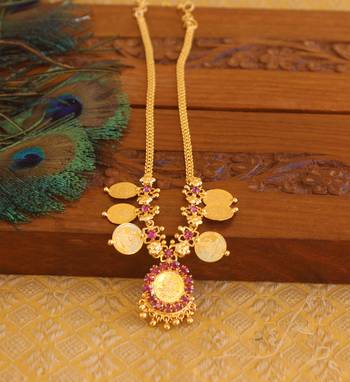 Kerala style kasu coin necklace 1