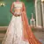 Cream colour tissue   with Sequins & Thread embroidery Semi-Stitched Lehenga choli & Dupatta