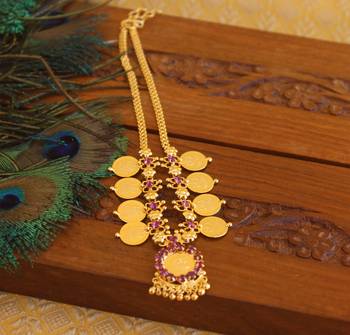 Kerala style kasu coin necklace 2