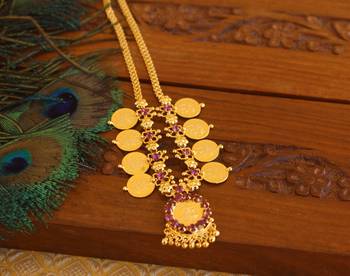 Kerala style kasu coin necklace 3